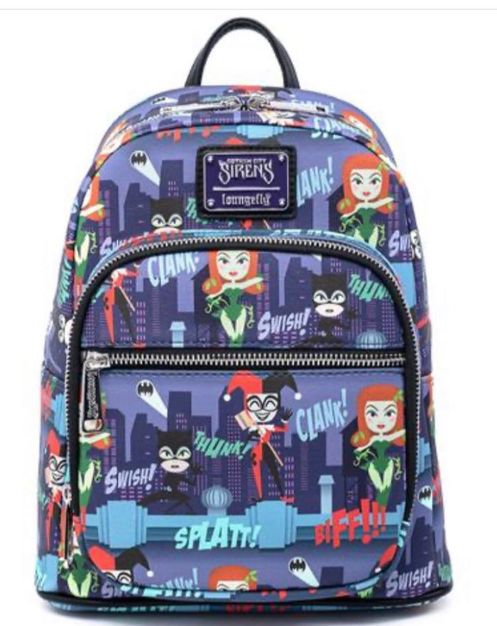 Loungefly Ladies of DC AOP Mini Backpack