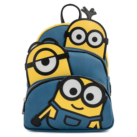 Loungefly Minions Triple Minion Bello Mini Backpack - Pre-Order June