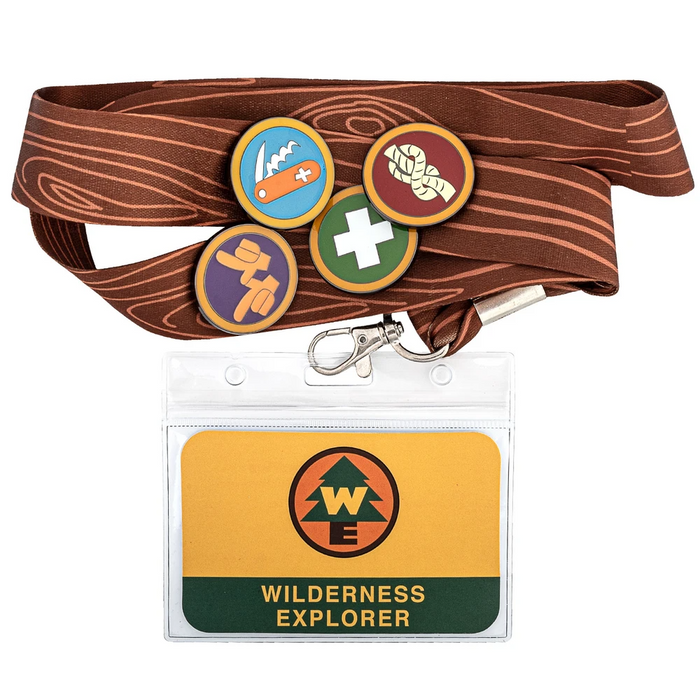Loungefly Pixar Up Wilderness Explorer Lanyard With Cardholder & 5 Enamel Pins