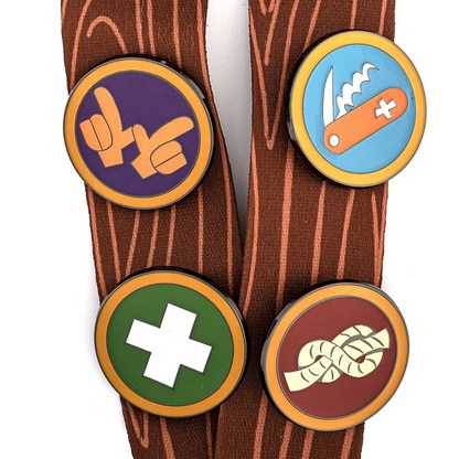 Loungefly Pixar Up Wilderness Explorer Lanyard With Cardholder & 5 Enamel Pins