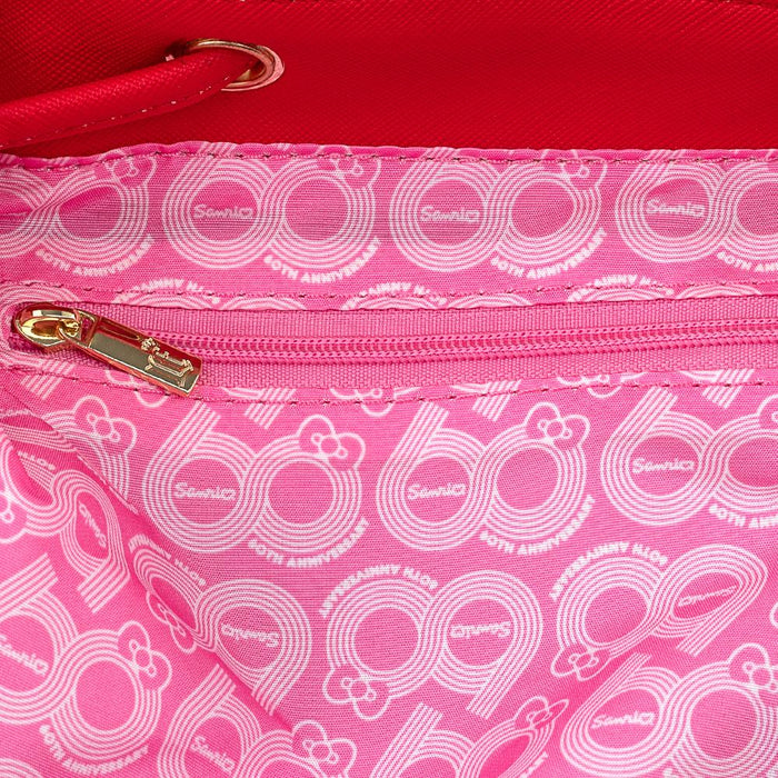 Loungefly Sanrio 60th Anniversary Gold Bow AOP Backpack