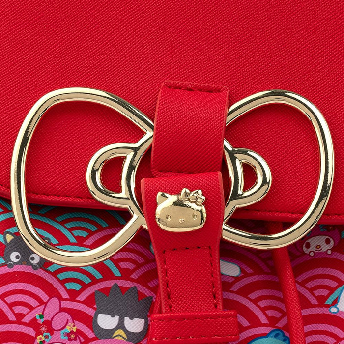 Loungefly Sanrio 60th Anniversary Gold Bow AOP Backpack