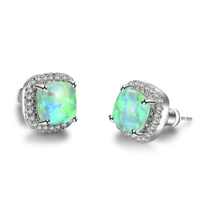 Luxury Female Yellow Pink Stone Earrings - foxberryparkproducts