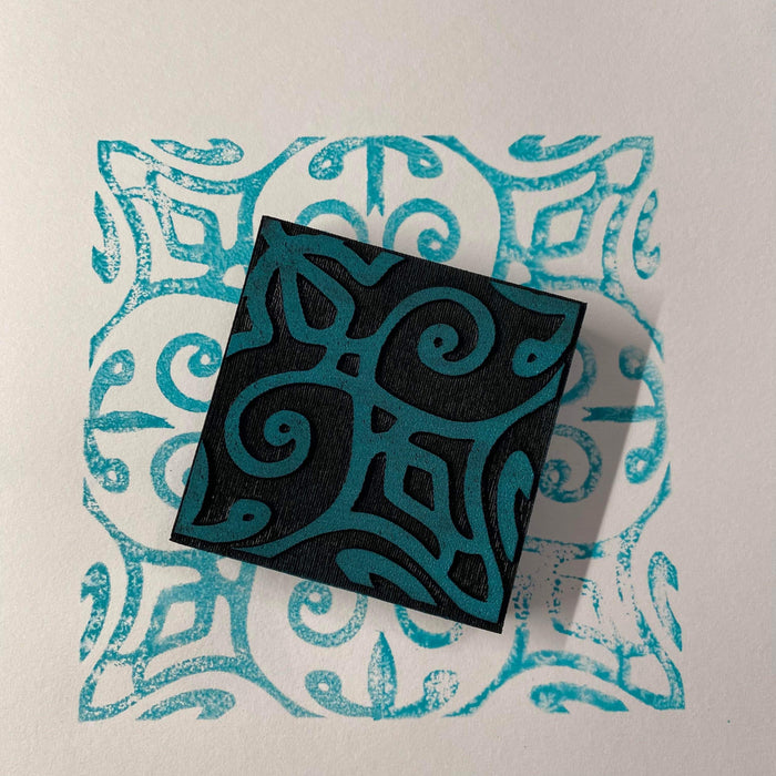 Marta Harvey | Perpetual Pinwheel | Foam Stamp
