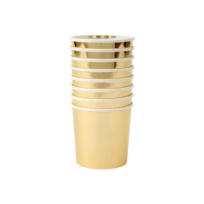 Meri Meri Gold Tumbler Cups