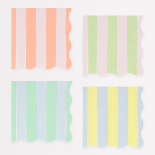 Meri Meri Pastel Stripe Napkins