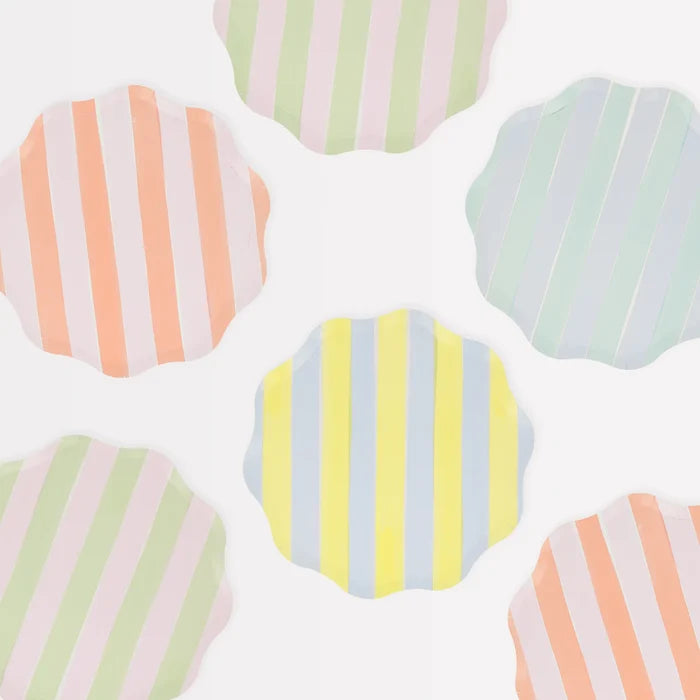 Meri Meri Pastel Stripe Side Plates