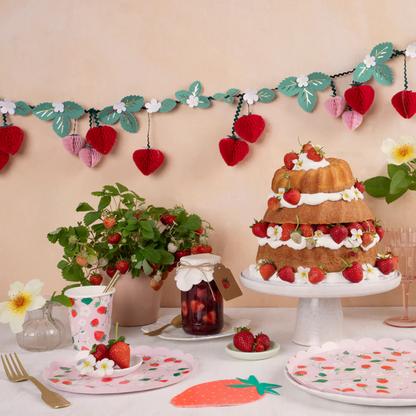 Meri Meri Strawberry Pattern Cups