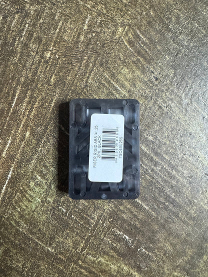 Mini Logo 1/4” Inch Black Risers