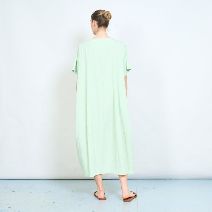 Minimal loose fit short sleeve midi dress wholesale