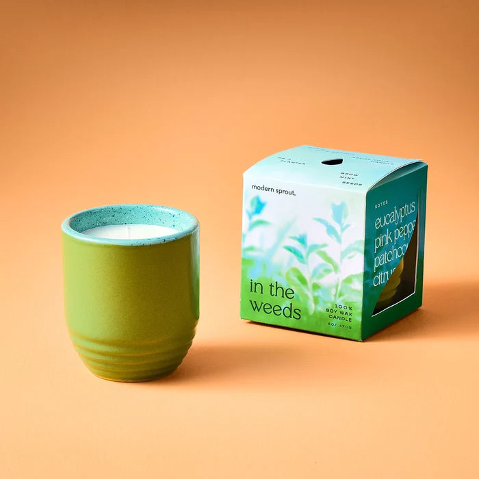 Modern Sprout Garden Vibes Candle/Planter