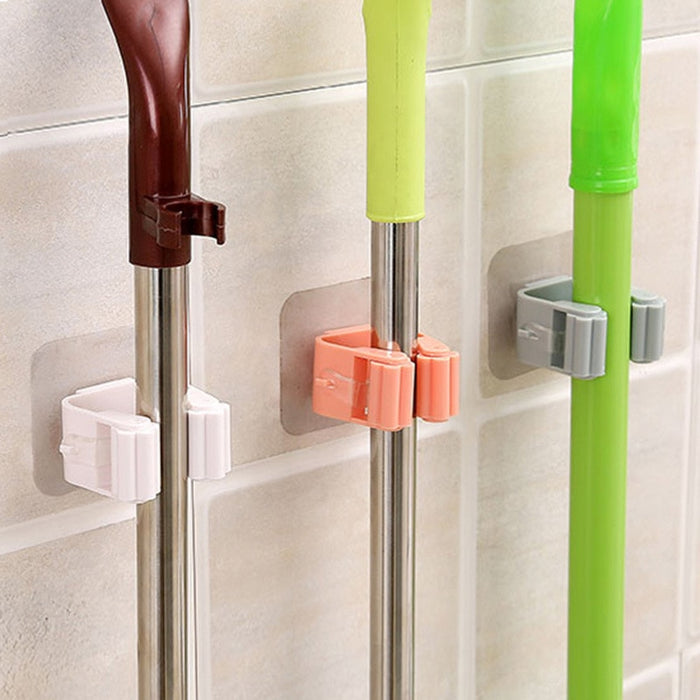Mop Rack Wall Mounted Mop Holder Broom Holder Hanger - foxberryparkproducts