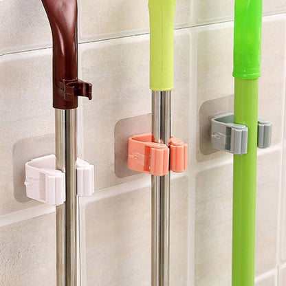 Mop Rack Wall Mounted Mop Holder Broom Holder Hanger - foxberryparkproducts
