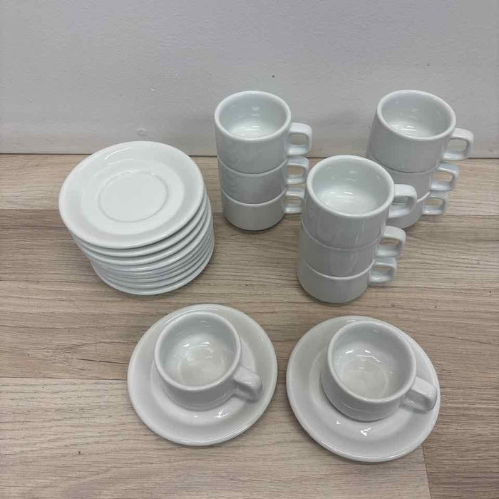 Naaman White Porcelain Cup and Saucer