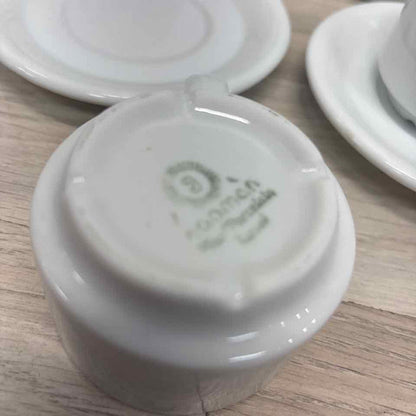 Naaman White Porcelain Cup and Saucer