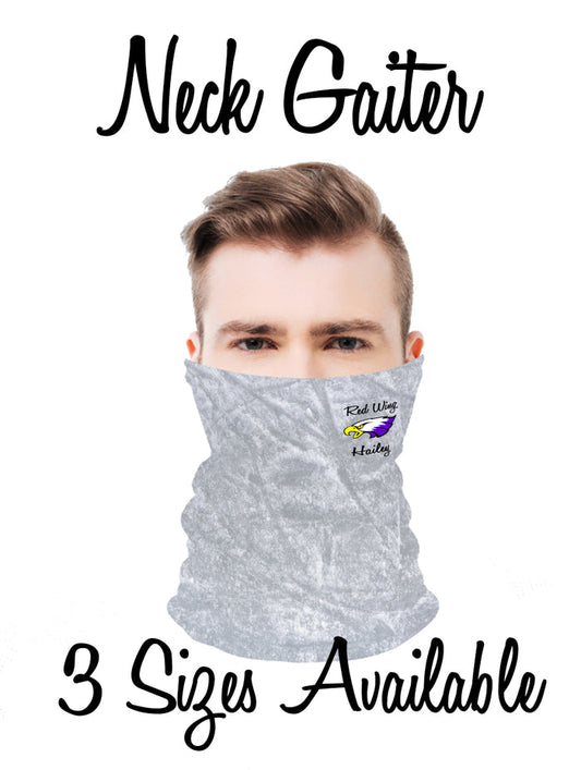 Neck Gaiter - Red Wing Logo on Ice Background - 2 Sizes Available