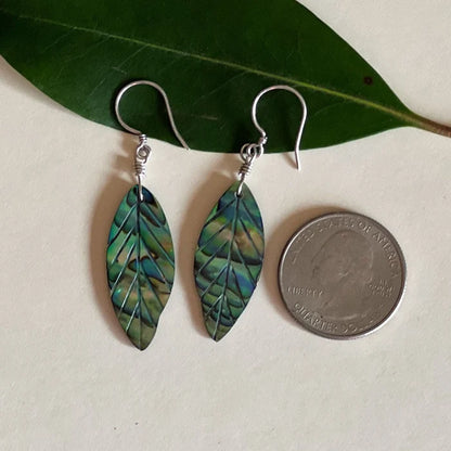 New Leaf Abalone Earring