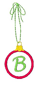 Ornament Applique Alphabet [4x4] # 10788