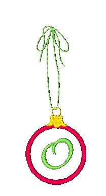 Ornament Applique Alphabet [4x4] # 10788