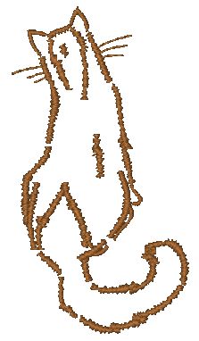 Outline Cats [4x4] 11441 Machine Embroidery Designs