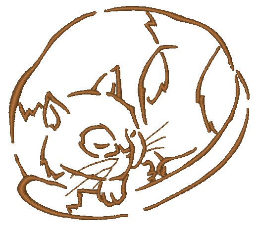 Outline Cats [4x4] 11441 Machine Embroidery Designs