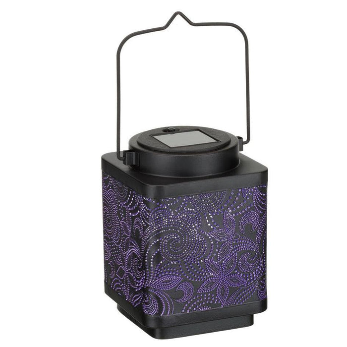 Paisley Small Shadow Lantern Regal Indigo Pool Patio BBQ