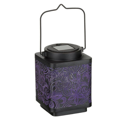Paisley Small Shadow Lantern Regal Indigo Pool Patio BBQ