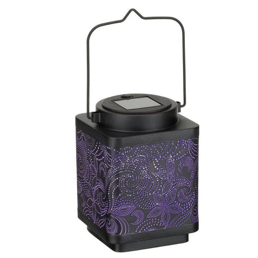 Paisley Small Shadow Lantern Regal Indigo Pool Patio BBQ