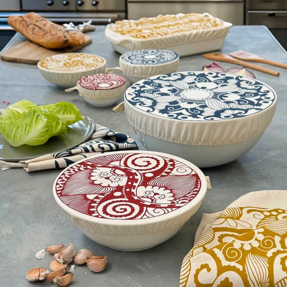 Paradise Dish Covers- Large Set of 3