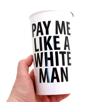 Pay Me Like a White Man, Feminist Travel mug