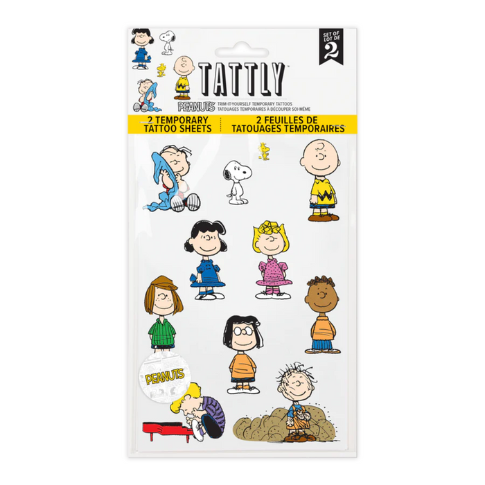 Peanuts Classic Character Tattoo Sheets