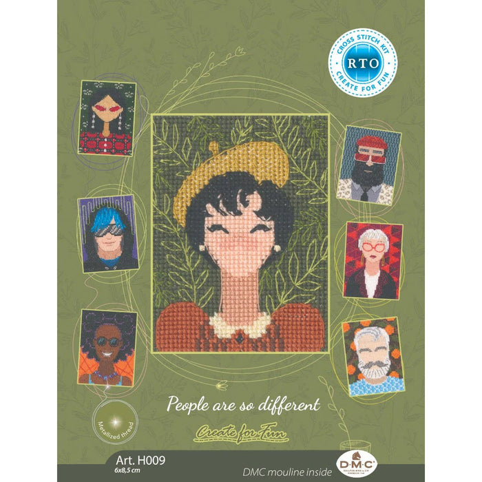 People Are so Different Cross Stitch Kit by RTO H009