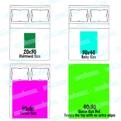 Personalized Bubbles Blanket, Plush Blanket