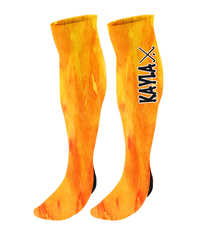 Personalized Field Hockey Knee High Socks - Watercolor Background