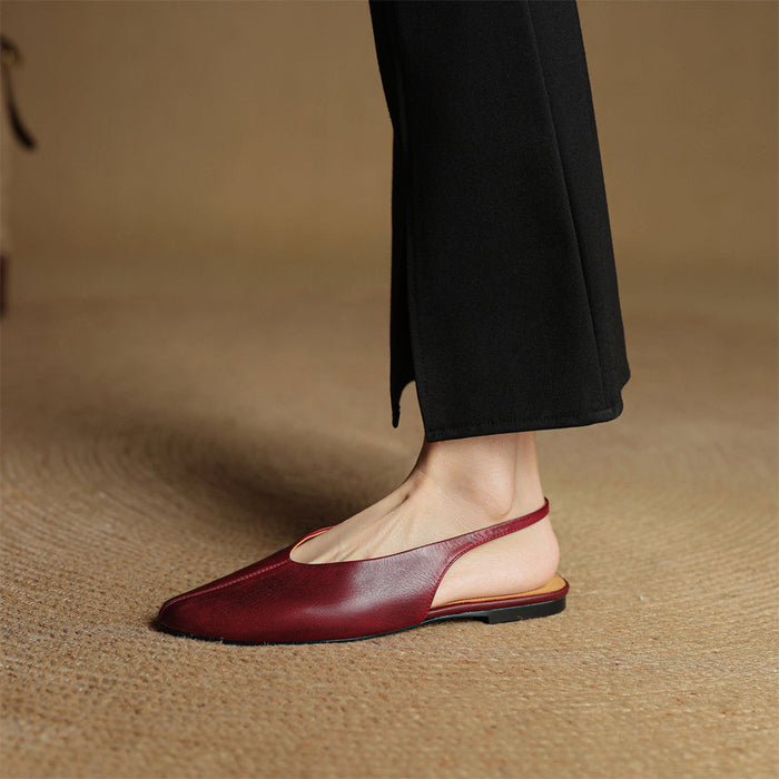 Phoebe Genuine Leather Flats
