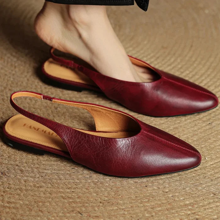 Phoebe Genuine Leather Flats