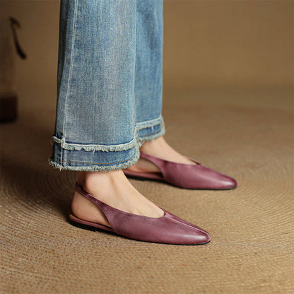 Phoebe Genuine Leather Flats
