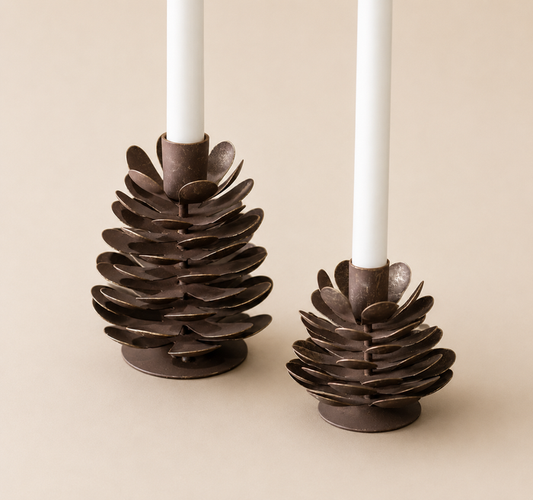 Pinecone Candle Holder
