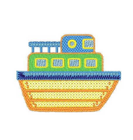 Plain Ships [4x4] 11158 Machine Embroidery Designs