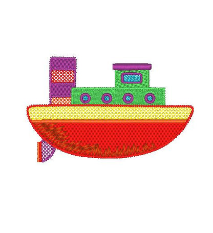 Plain Ships [4x4] 11158 Machine Embroidery Designs
