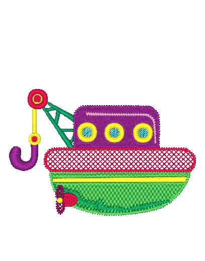 Plain Ships [4x4] 11158 Machine Embroidery Designs