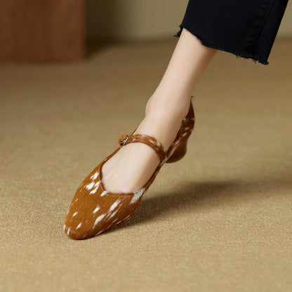 Poppy Faux Fur Heels