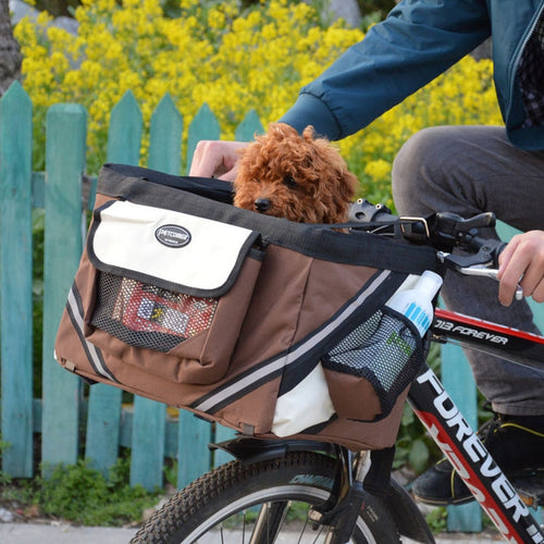 Portable Pet dog bicycle carrier bag basket - foxberryparkproducts