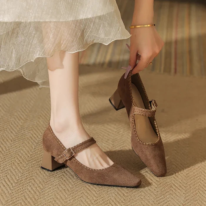 Primrose Suede Heels