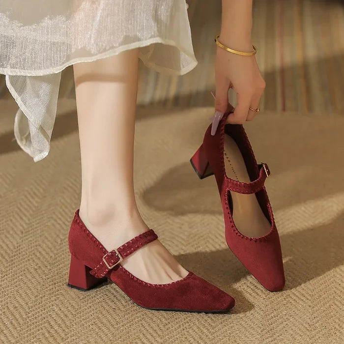 Primrose Suede Heels