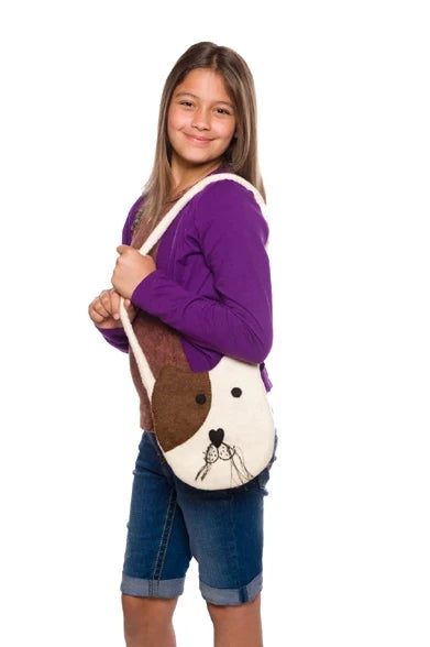 Puppy Love Felt Crossbody Bag