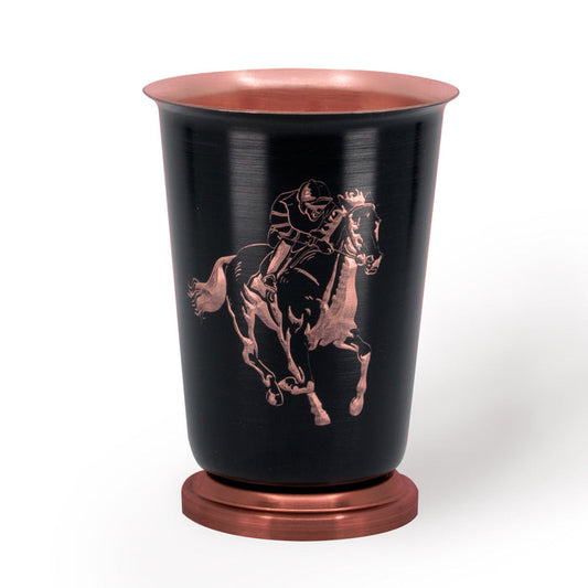 Racehorse Mint Julep Cup - Copper with Black Finish