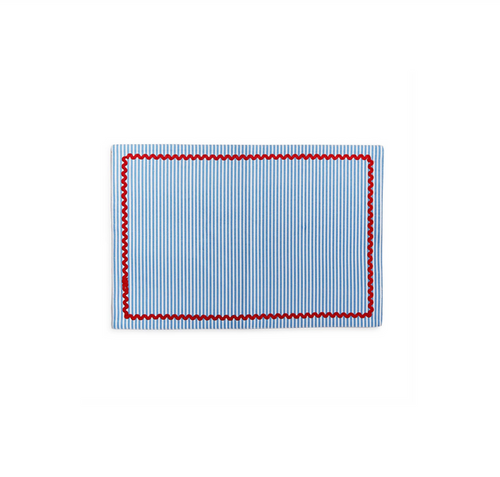 Red, White and Bloom Double-Sided Fabric Placemat, Set of 4