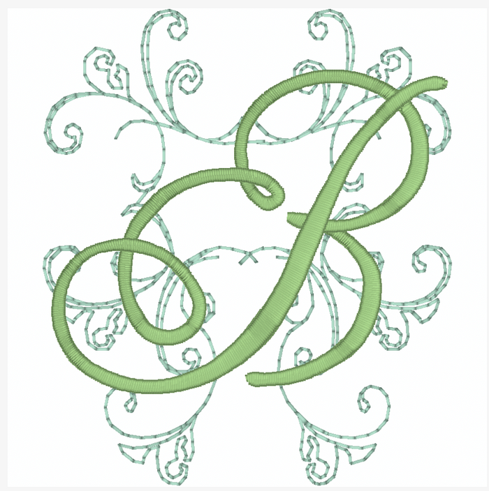 Redwork Swirl Alphabet [4x4] 11825  Machine Embroidery Designs