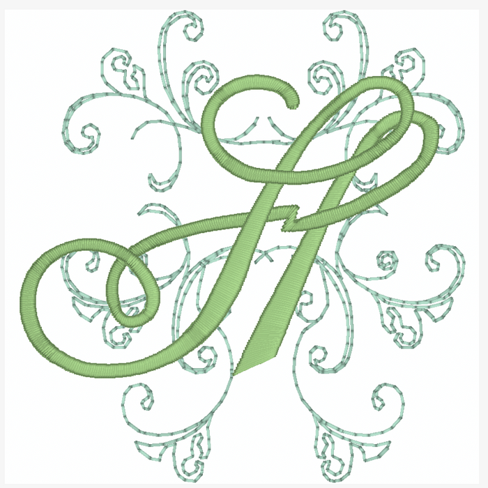 Redwork Swirl Alphabet [4x4] 11825  Machine Embroidery Designs